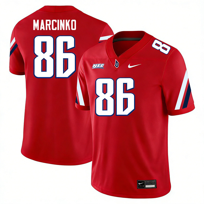 Duquesne Dukes #86 Matt Marcinko College Football Jerseys,Uniforms Stitched-Red